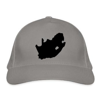 Südafrika - Bio-Baseballkappe - Hellgrau - Vorne