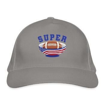 American Football Finale Champion Gewinner Team - Bio-Baseballkappe - Hellgrau - Vorne