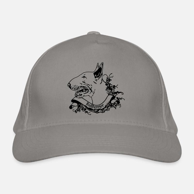 Bull Terrier sur Retro Banner Casquette classique bio