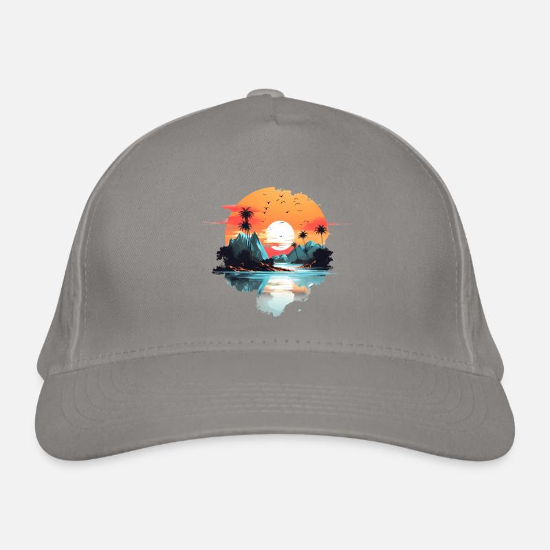 Coucher de soleil Casquette classique bio
