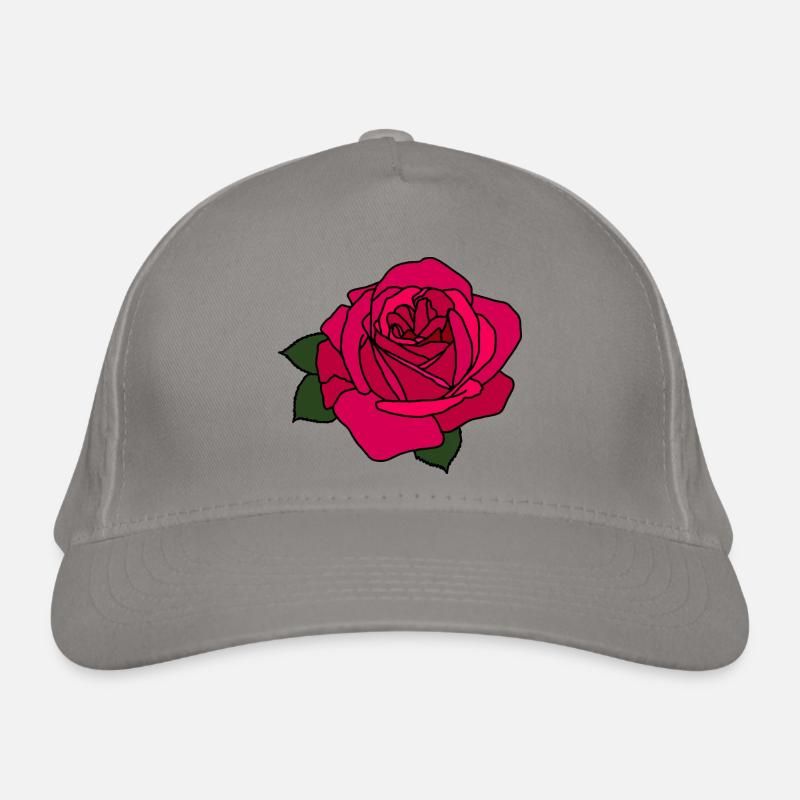 Rosa Rose Bio-Baseballkappe