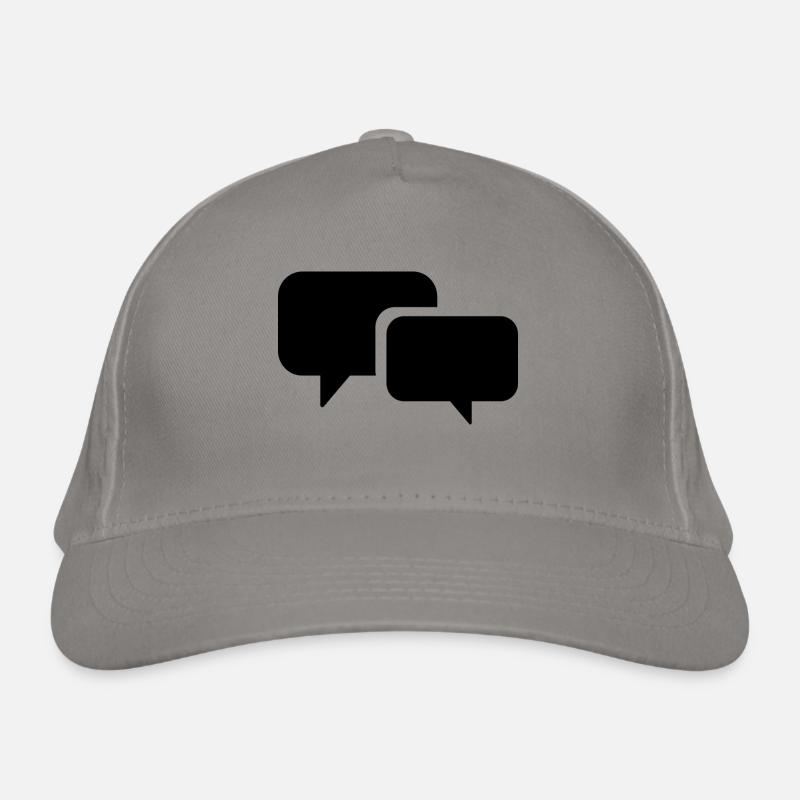 speech bubble Organic Baseball Cap