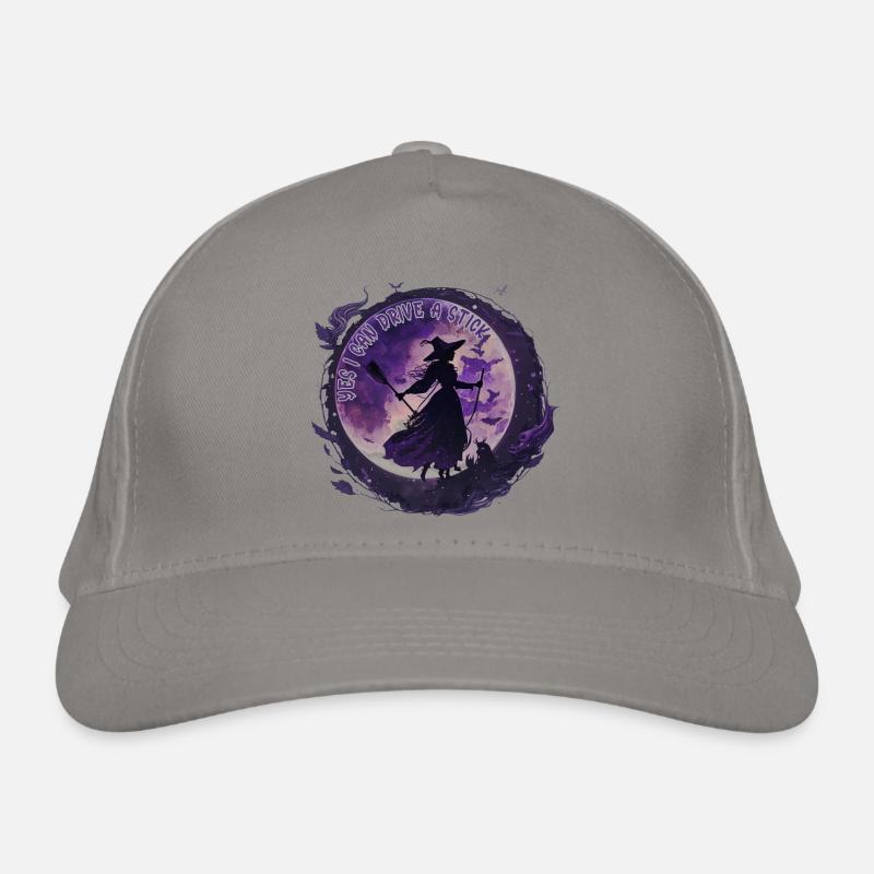 Moon Magic Witch Under Night Moon Halloween Organic Baseball Cap