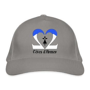 Côtes d'Armor - Casquette classique bio - gris clair - Devant