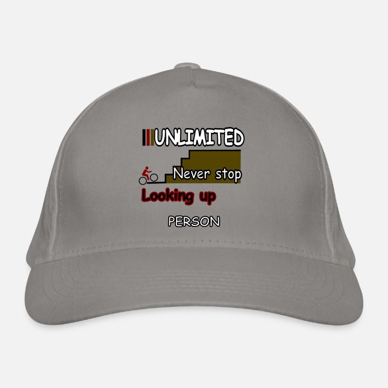 N’arrêtez jamais de regarder vers le haut Casquette classique bio