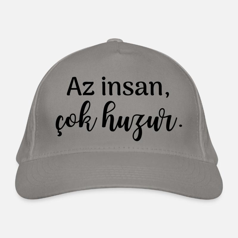 Az insan cok huzur Script/Turkish Serenity Organic Baseball Cap