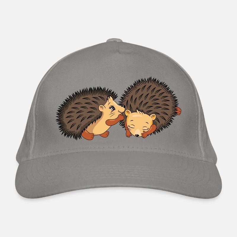 Zwei niedliche Igel Bio-Baseballkappe