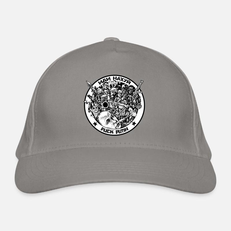 IDI NAHUJ - FUCK POUTINE Casquette classique bio