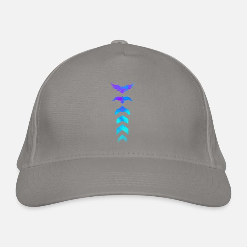Evolution silhouette bird Organic Baseball Cap
