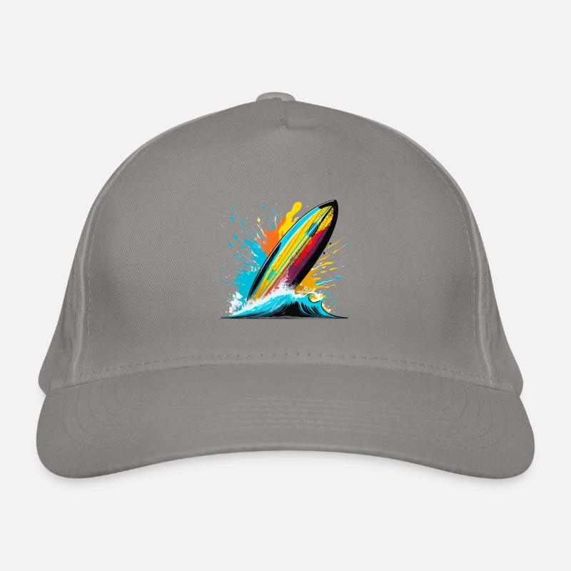 Surfboard Organic Baseball Cap