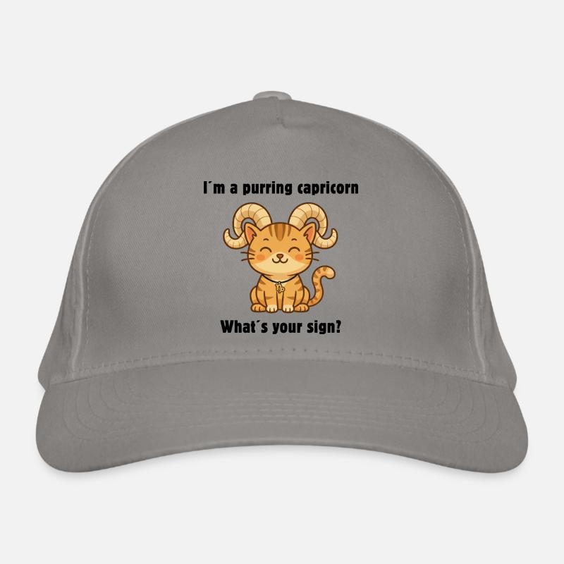 Süße Steinbock Katze – Sternzeichen mit Charme Bio-Baseballkappe