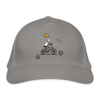 CYCLE - Casquette classique bio - gris clair - Devant