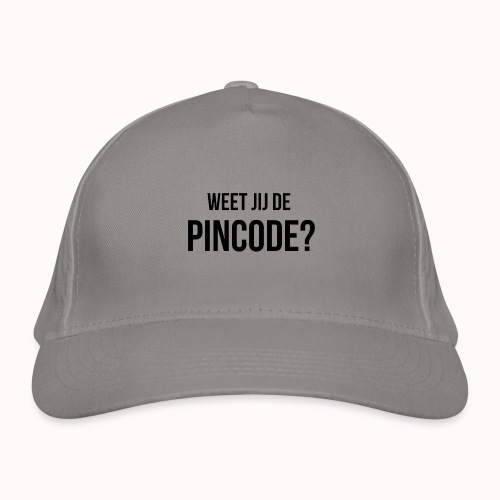Weet jij de Pincode? - Biologische baseballpet