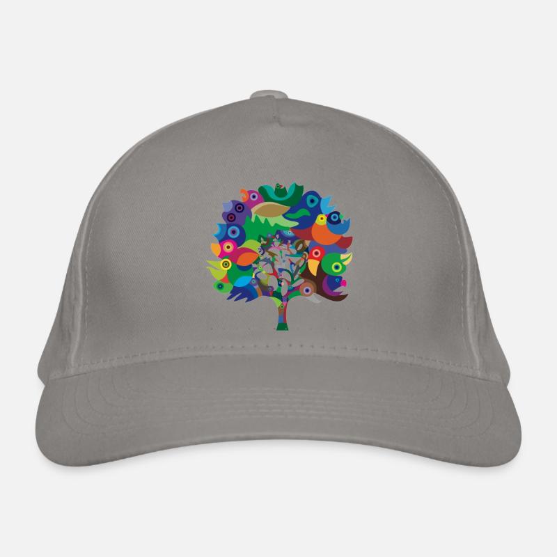 Overbirded arbre - Casquette classique bio - gris clair