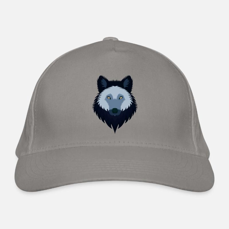 Female Blue Wolf Organic Baseball Cap