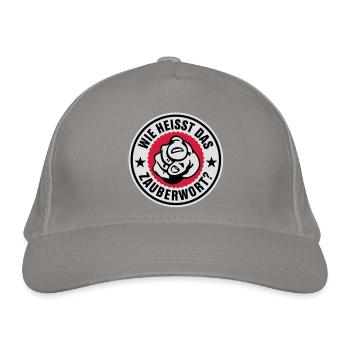 Wie heisst das Zauberwort - Organic Baseball Cap - light grey - Front