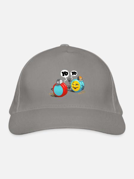 yo yo - Bio-Baseballkappe - Hellgrau