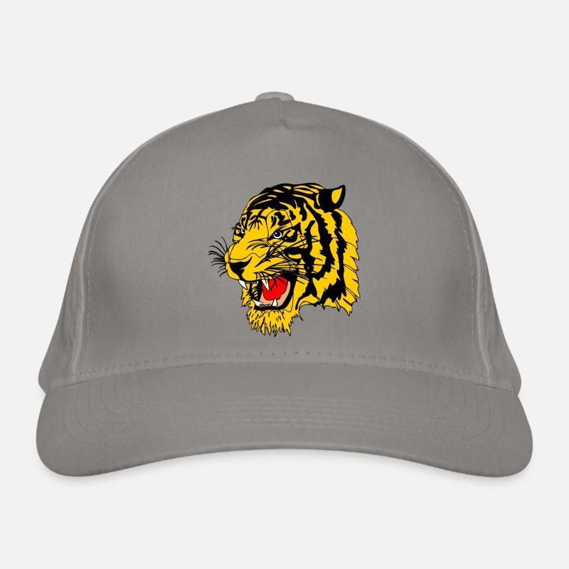 Tiger side view Organic Baseball Cap