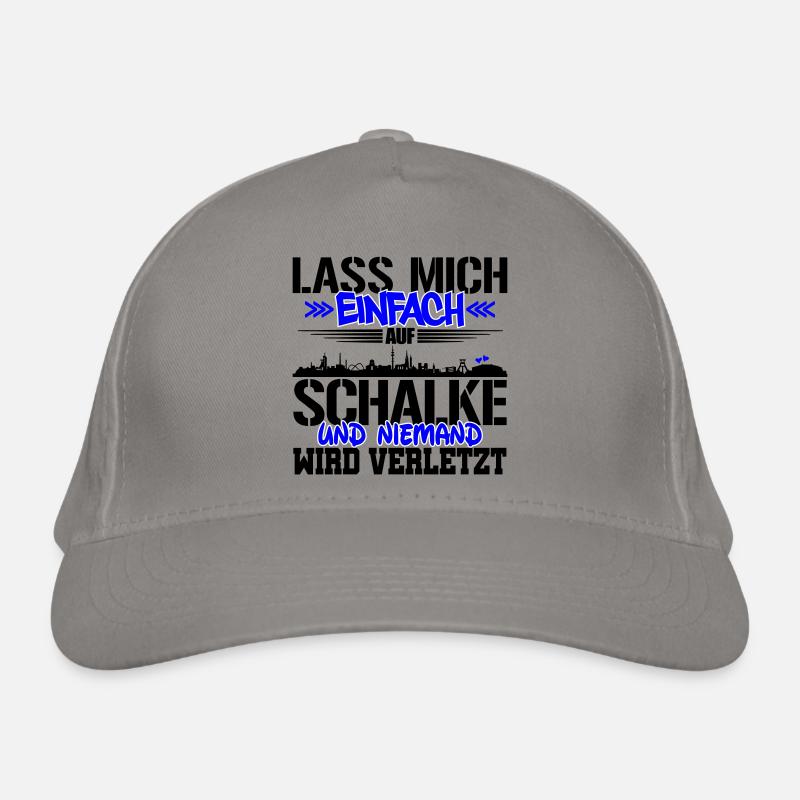 Lasst mich auf Schalke | Farbe änderbar Bio-Baseballkappe