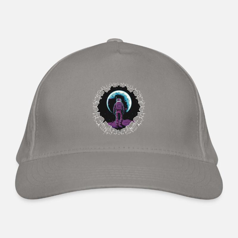 🚀 Caspernaut White Edge 🚀 - Casquette classique bio - gris clair
