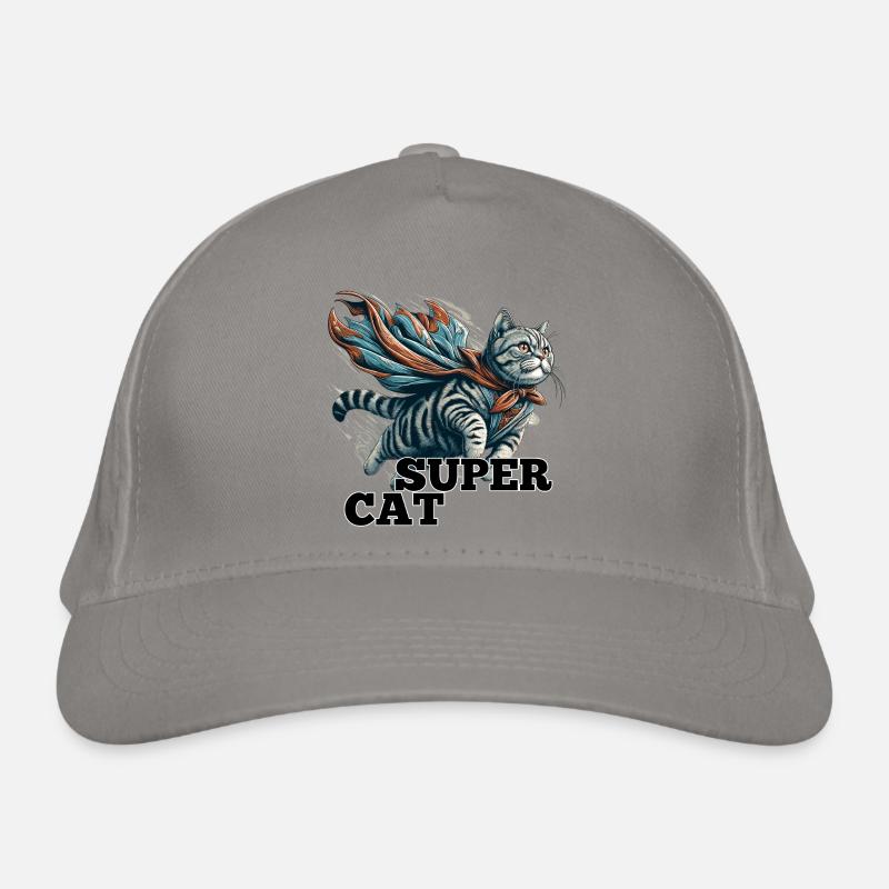 Super Katze Britisch Kurzhaar BKH getigert Bio-Baseballkappe