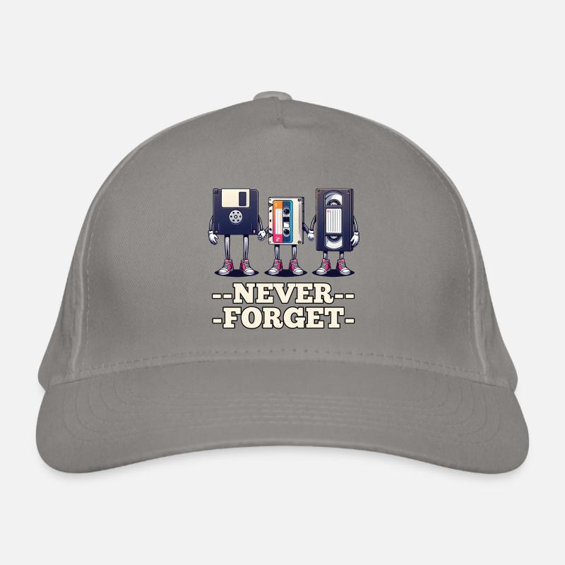 Floppy Disk, Cassette, VHS - Never Forget Organic Baseball Cap