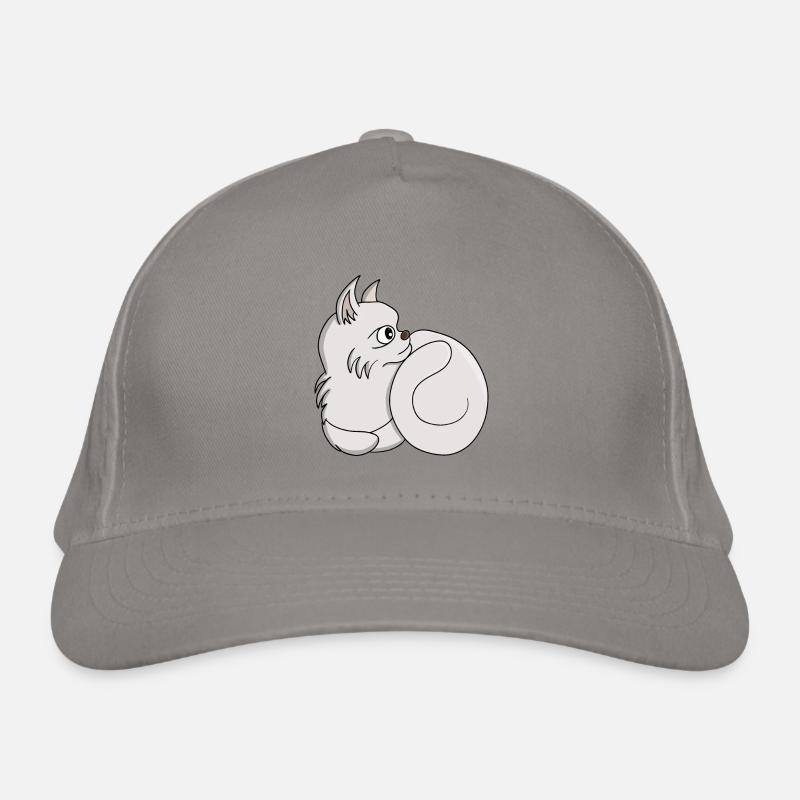 Neugierige Katze Bio-Baseballkappe