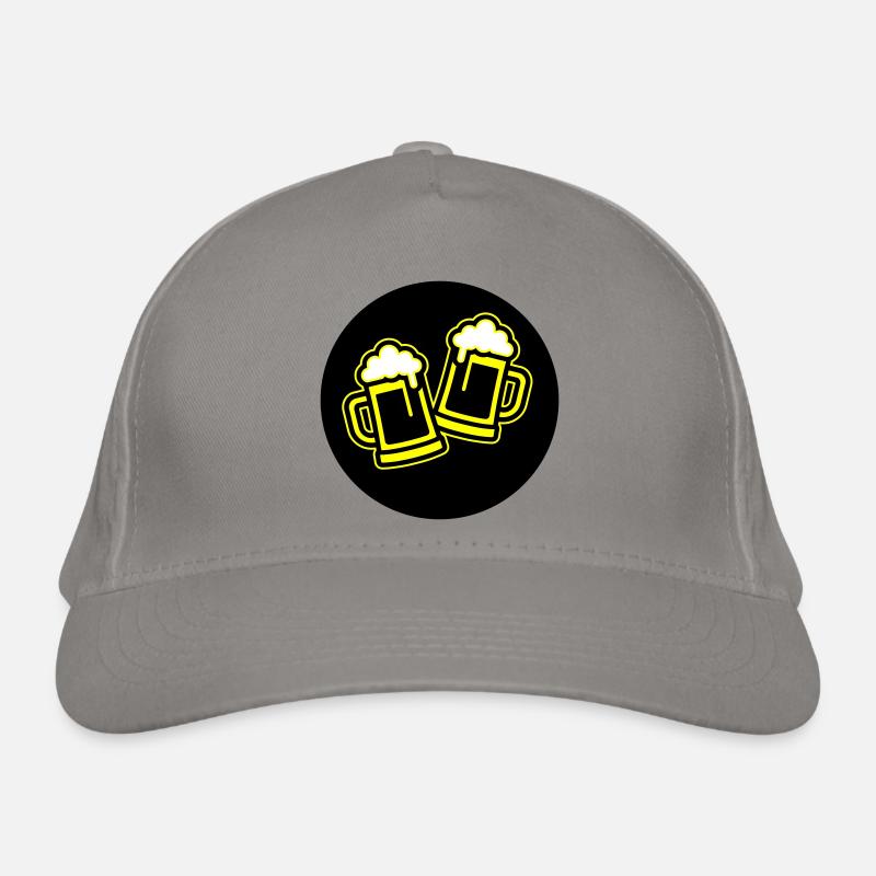 Bier Anstoßen Symbol Bierkrug Bio-Baseballkappe