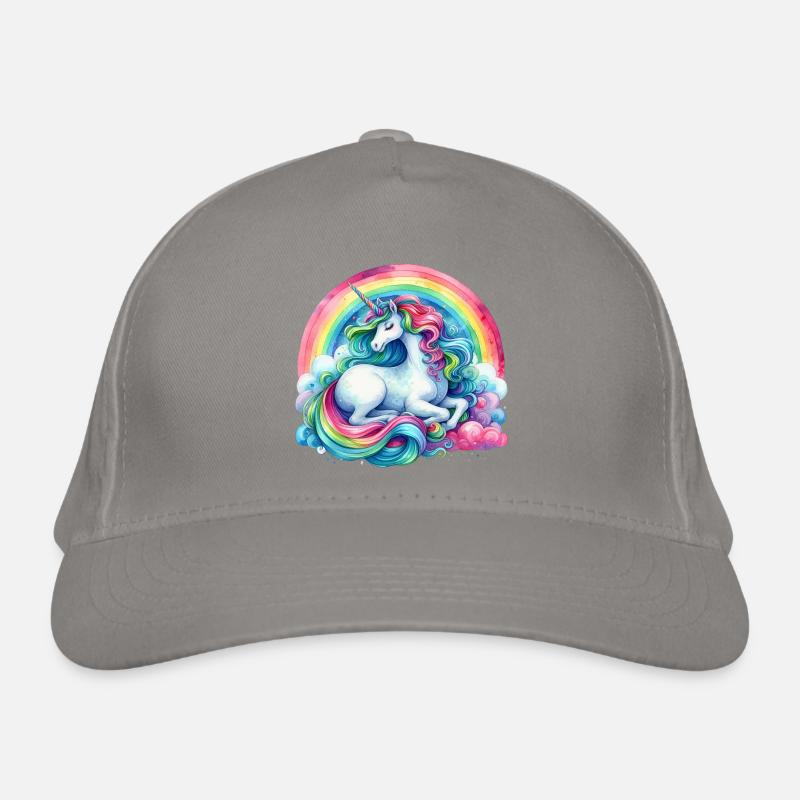 Rainbow Dream Unicorn Organic Baseball Cap