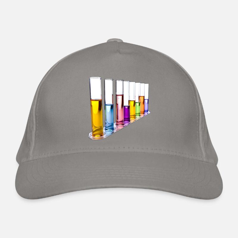 Rainbow Test Tubes Pattern Organic Baseball Cap