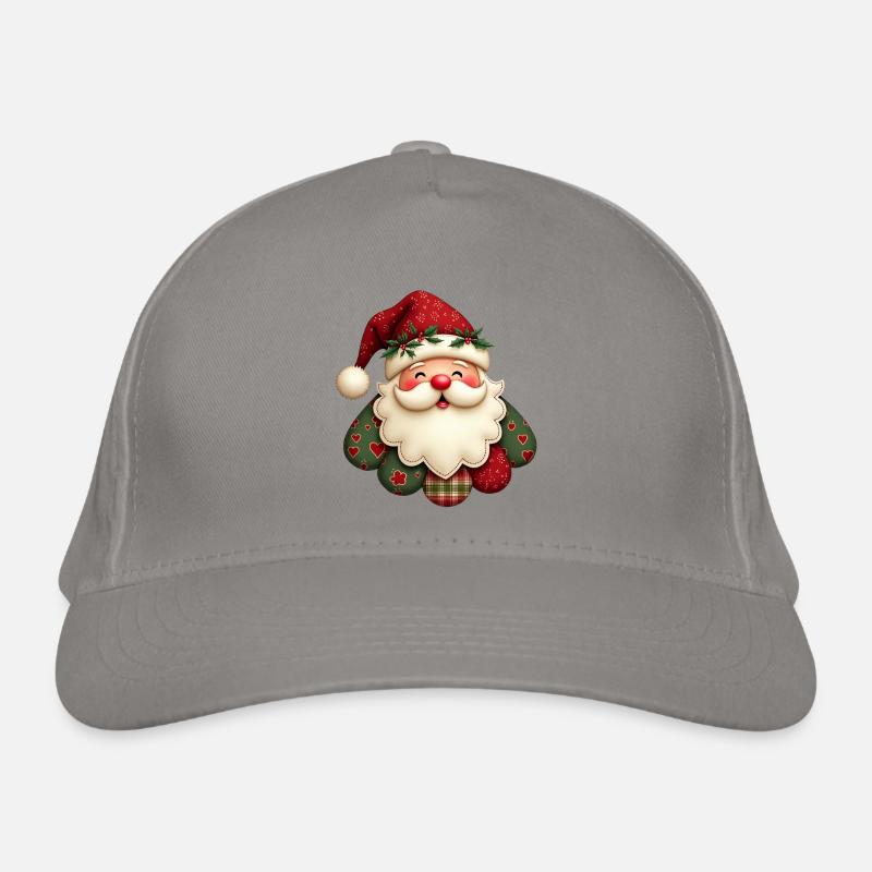 Kuscheliger Weihnachtsmann Bio-Baseballkappe