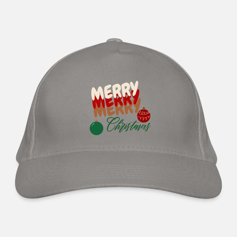 Weihnachtsbuchstaben Ornamenten Bio-Baseballkappe