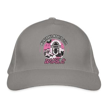 Sock Hop - Milkshake Money Still Worth It - Fuenfz - Bio-Baseballkappe - Hellgrau - Vorne