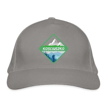 Geschenk für Kosciuszko - Bio-Baseballkappe - Hellgrau - Vorne