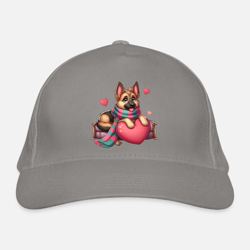 Deutscher Schäferhund - Bio-Baseballkappe - Hellgrau