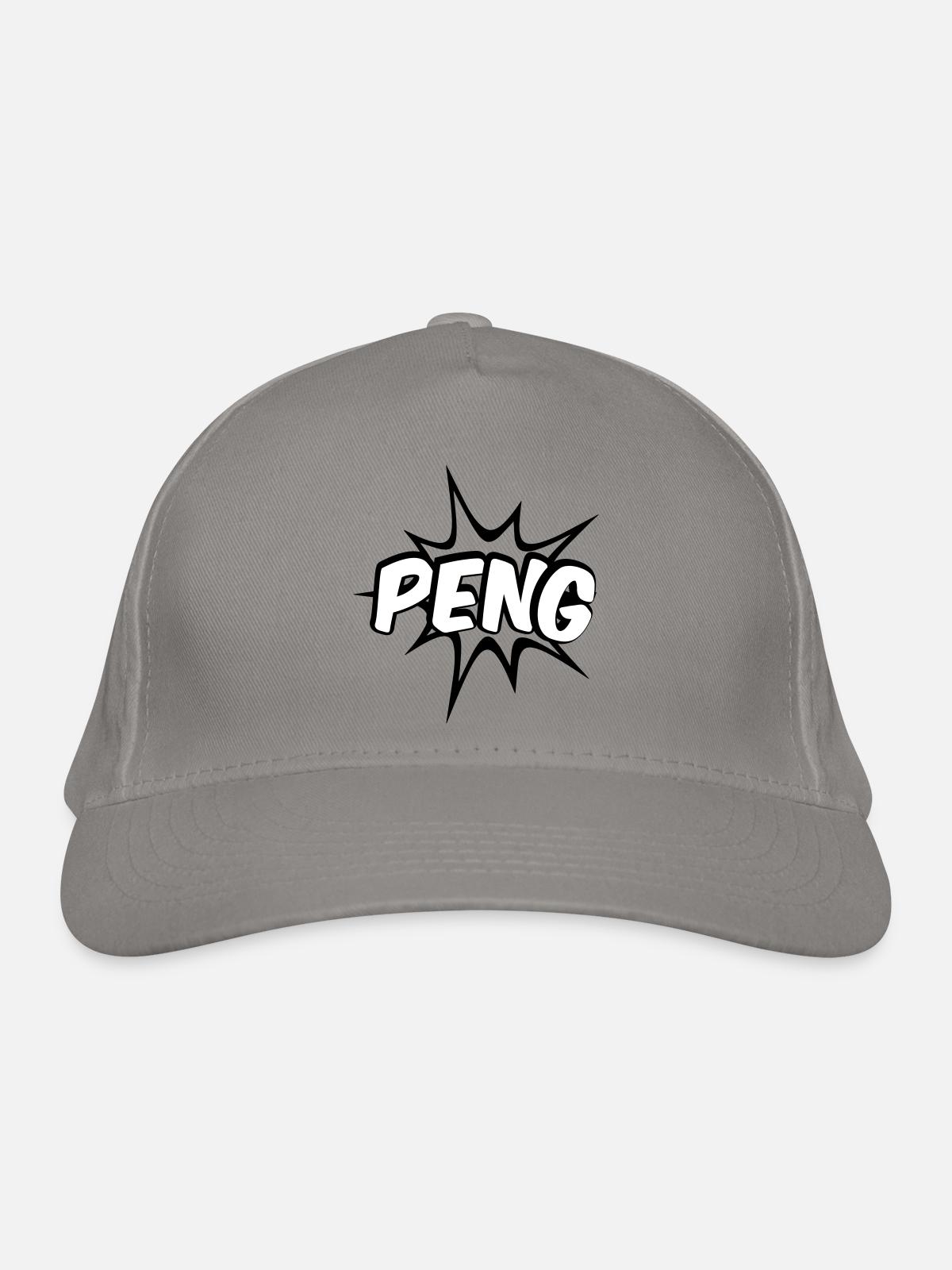 Peng Comic Design - Casquette classique bio - gris clair - Devant