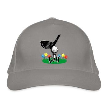 Golfschläger - Bio-Baseballkappe - Hellgrau - Vorne