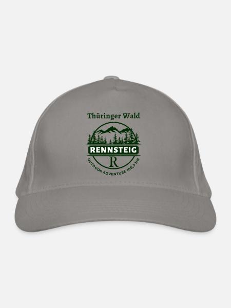 Rennsteig-Thüringer Wald-Thüringen - Bio-Baseballkappe - Hellgrau