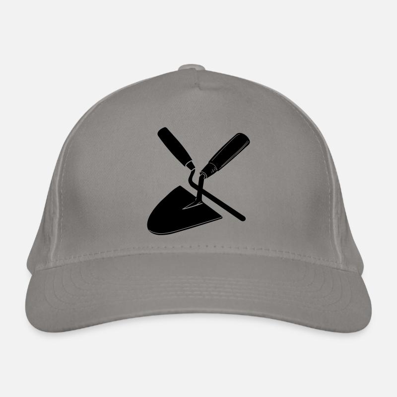 Clou et truelle à joint, outils de maçon Casquette classique bio