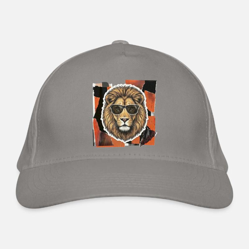 Wilder Löwe Bio-Baseballkappe