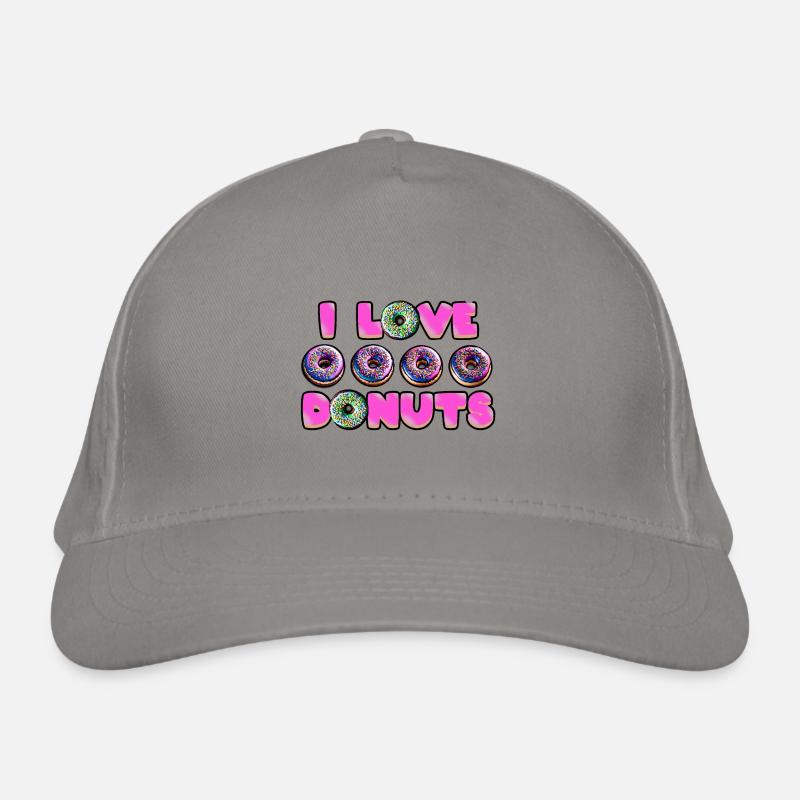 Ich liebe Donuts Bio-Baseballkappe