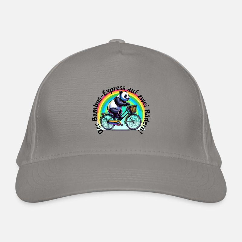 Bamboo - Express on Two Wheels Panda Organic Baseball Cap