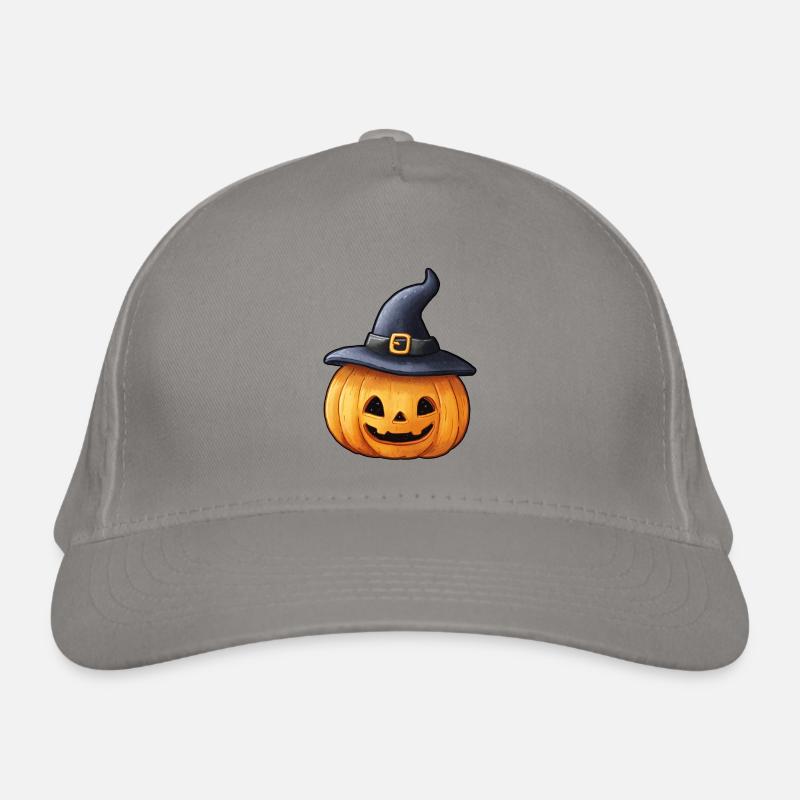 Pumpkin and witch hat Organic Baseball Cap