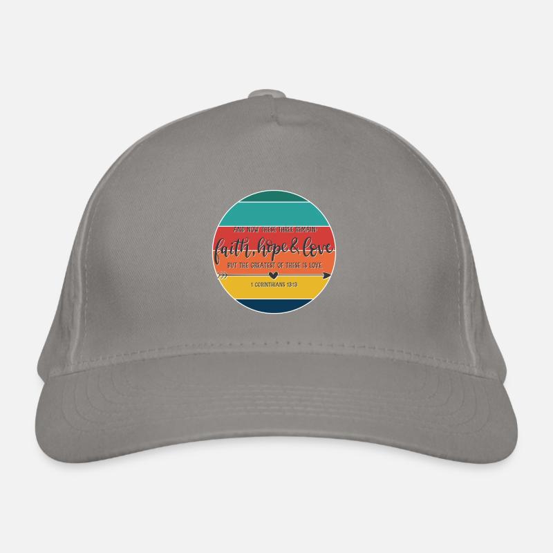 Conception chrétienne Foi, espérance et amour Casquette classique bio