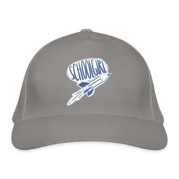Schoolgirl / first day of school / school beginners - Organic Baseball Cap - light grey - Front