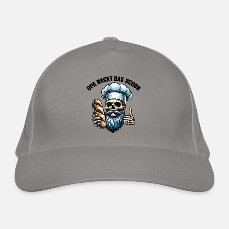 Opa backt das schon Bio-Baseballkappe