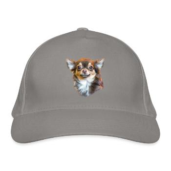 Chihuahua - Bio-Baseballkappe - Hellgrau - Vorne