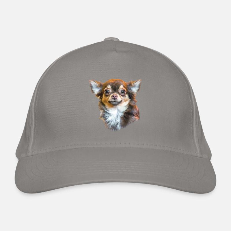 Chihuahua - Bio-Baseballkappe - Hellgrau