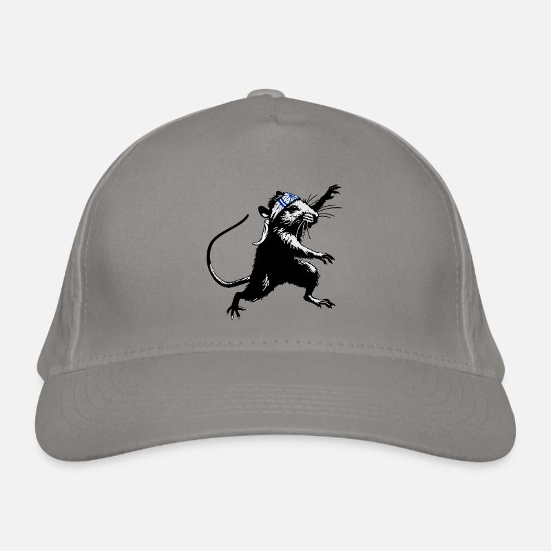 KaRATe - "Ninja Rat" - Bio-Baseballkappe - Hellgrau