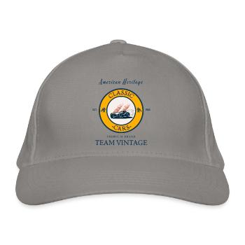 Classic Cars - Organic Baseball Cap - light grey - Front